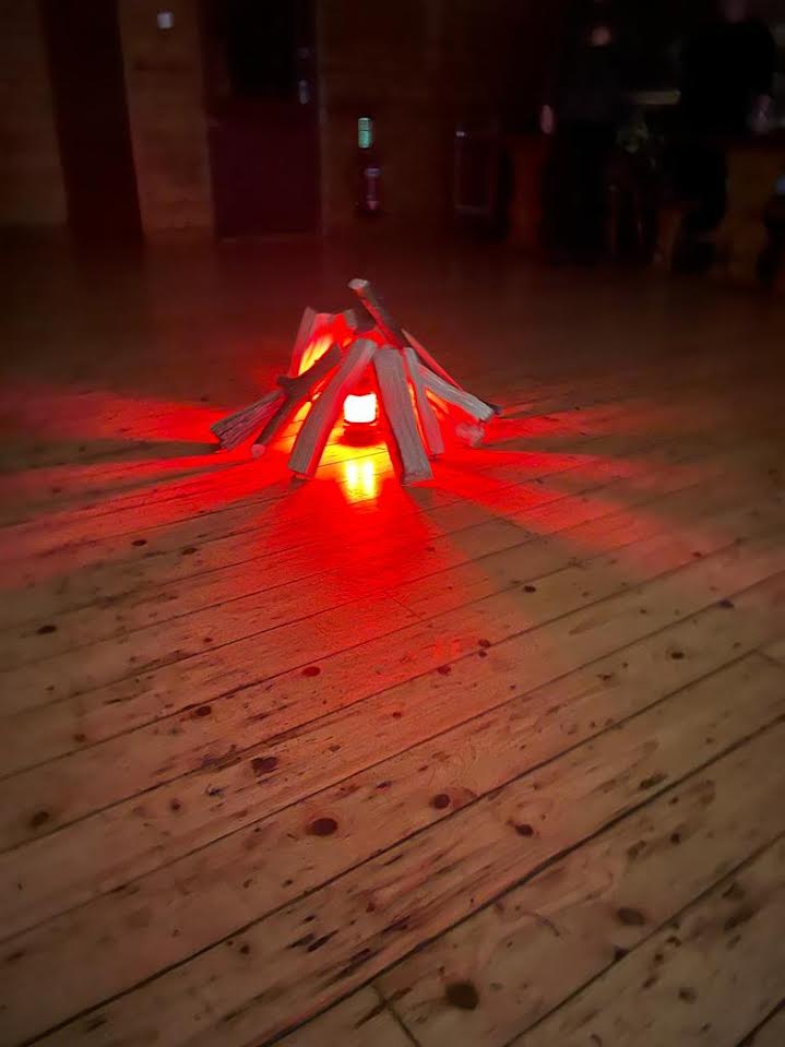 indoor campfire